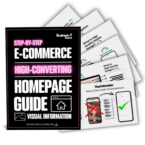 High Converting E-commerce Homepage Design Guide – step-by-step strategies to optimize layout, visuals, and copy for higher sales.”