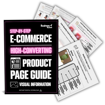 “High converting e-commerce product page design guide with strategies for persuasive copywriting, premium visuals, trust signals, and layouts that increase sales.”