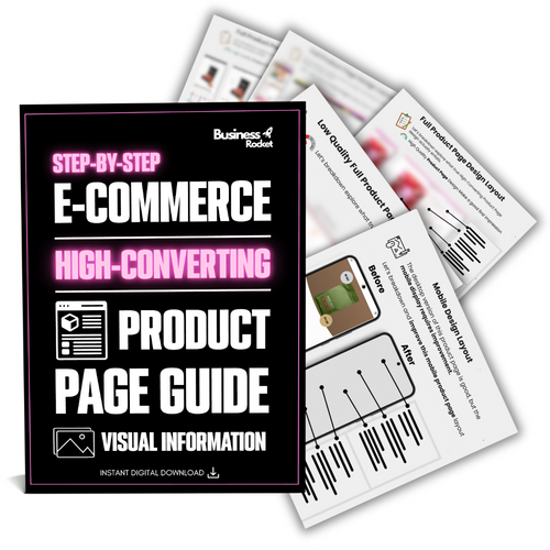 “High converting e-commerce product page design guide with strategies for persuasive copywriting, premium visuals, trust signals, and layouts that increase sales.”